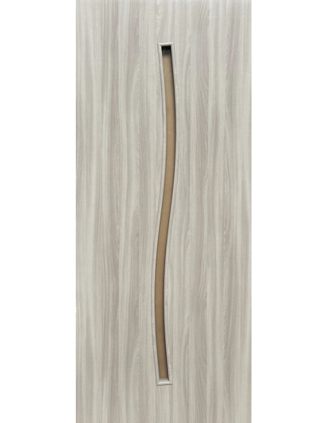 Line Glass-02 Шимо пекан, со стеклом сатин